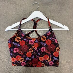 Floral Print Crop Tank - Softmark Cropped bra top